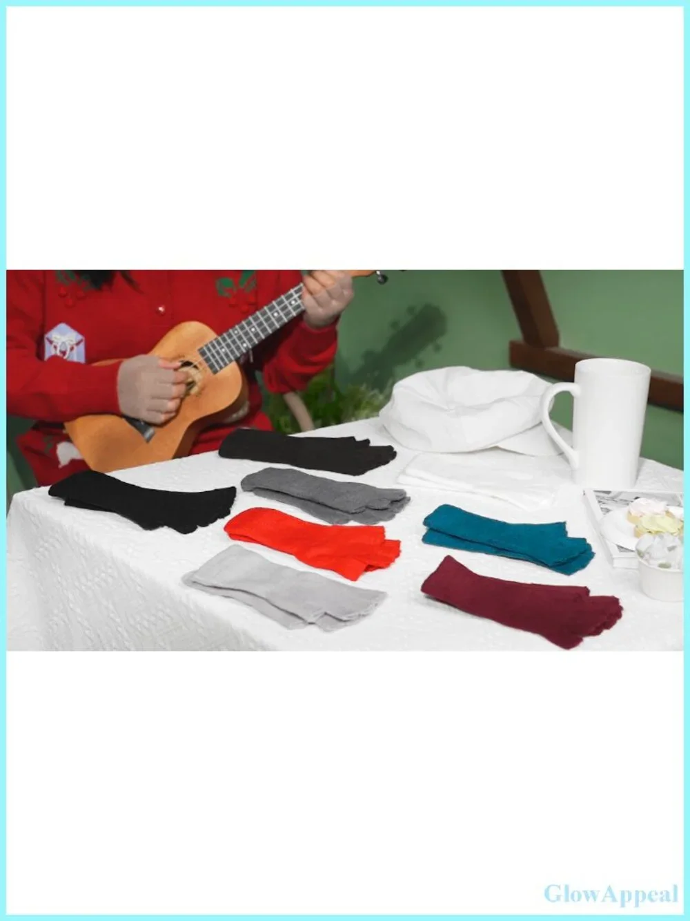 Fingerless Winter Gloves 4/6/9 Pairs Knit Typing Half Finger Long Cuff Warm